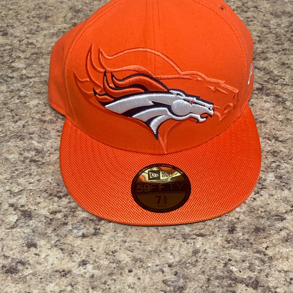 New Era Bright Orange Cap with Embroidered Horse Logo